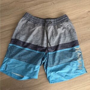 Hurley Black and Gray Swim Trunks Size Small